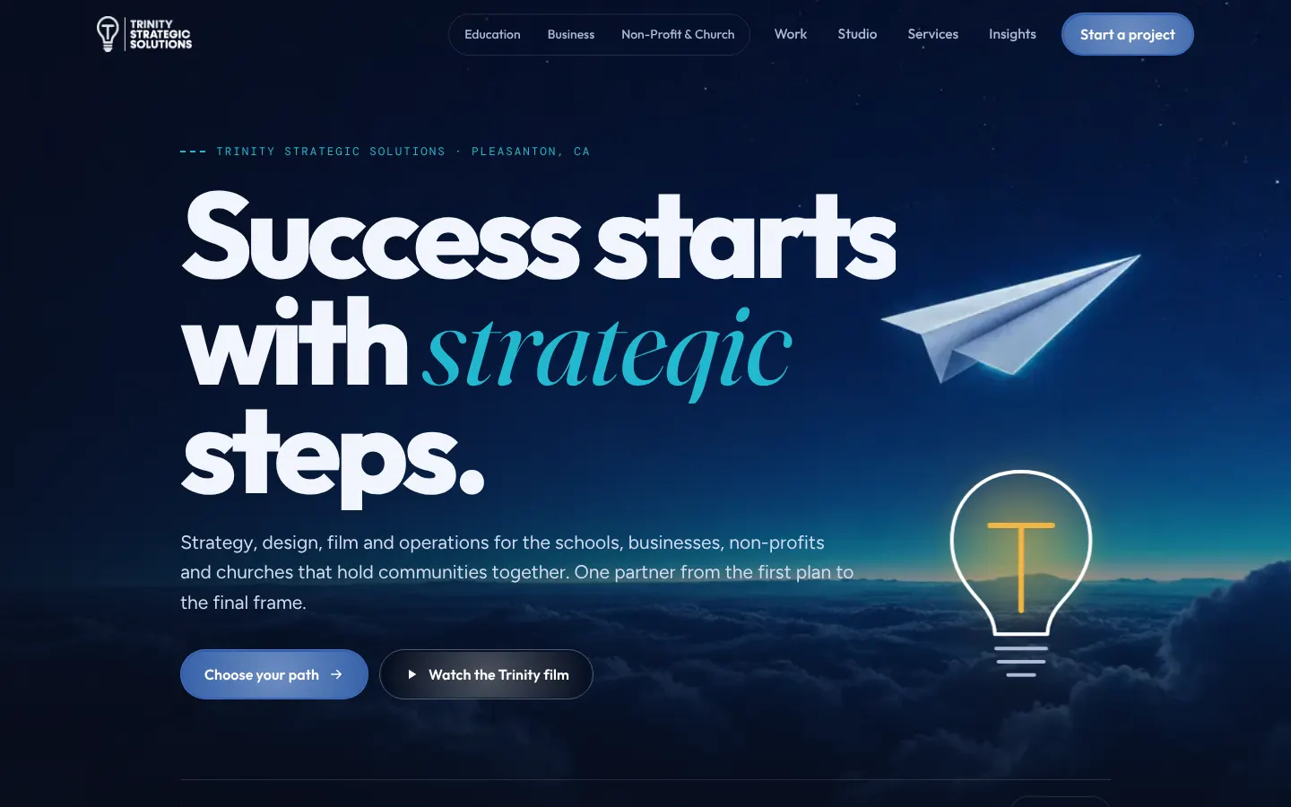 The new Trinity Strategic Solutions website
