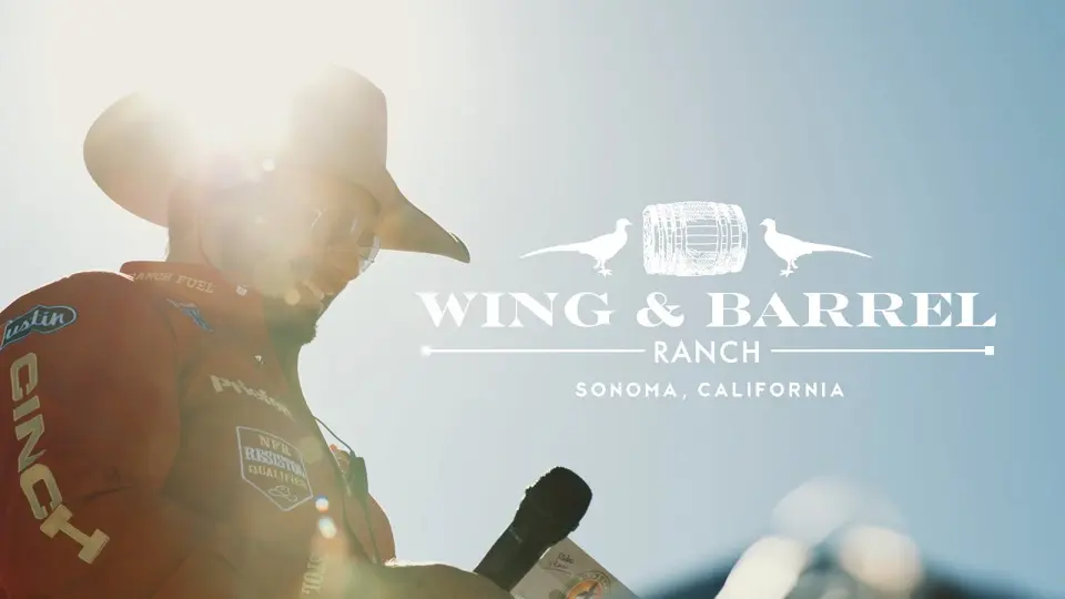 A rider at the Wing and Barrel Ranch rodeo